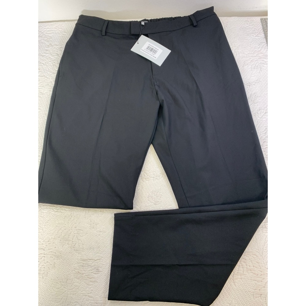 Mauvais Mens Black Smart‎ Tapered Slim Leg Trousers Dress Pants W38 NWT
